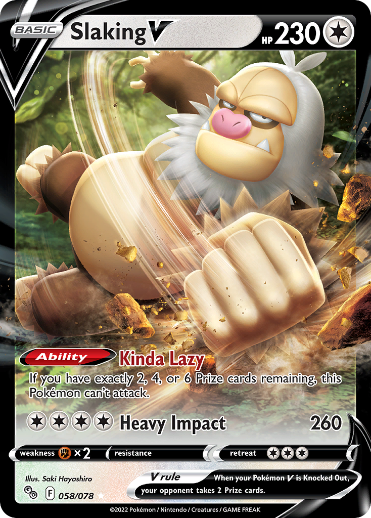 Slaking V 058/88 Rare Holo V