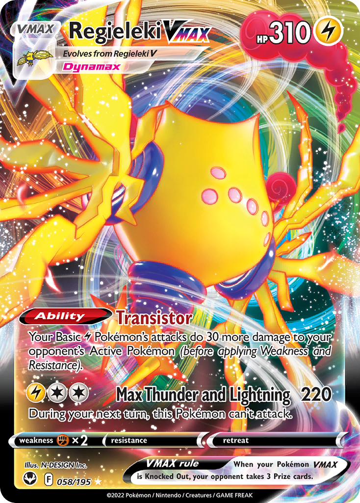 Regieleki VMAX 058/215 Rare Holo VMAX