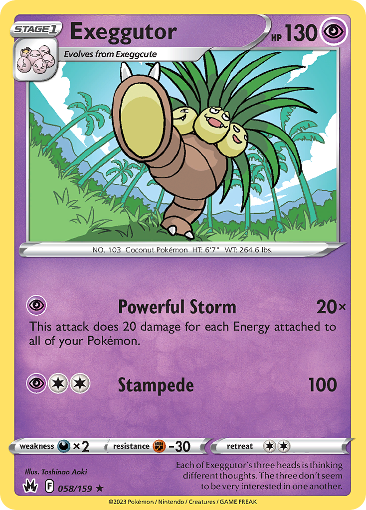 Exeggutor 058/160 Rare