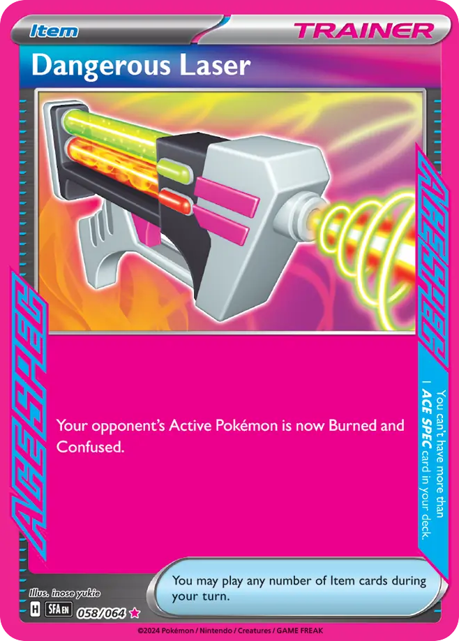 Dangerous Laser 058/99 ACE SPEC Rare