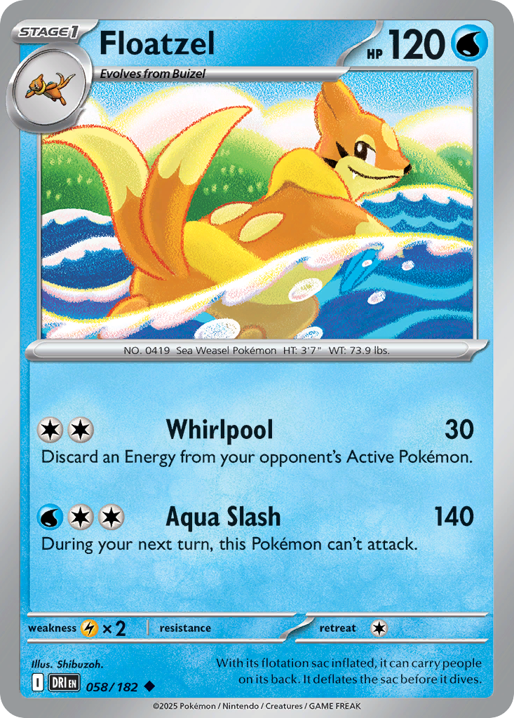 Floatzel 058/244 Uncommon