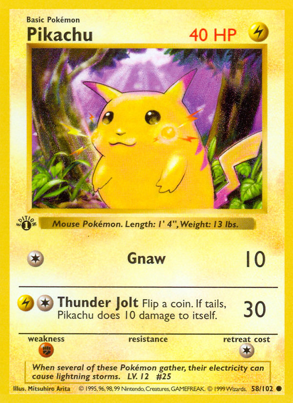 Pikachu 058/102 Common