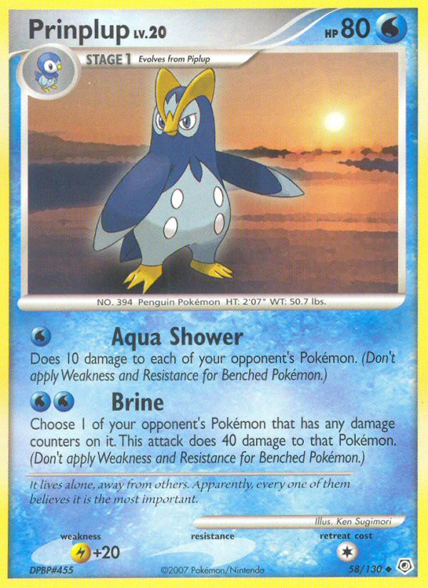 Prinplup 058/130 Uncommon