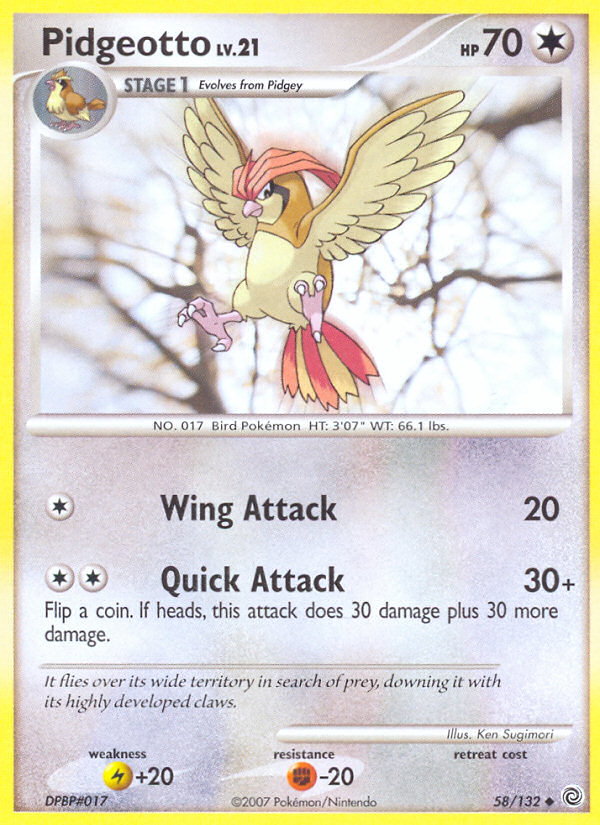 Pidgeotto 058/132 Uncommon