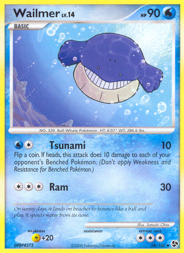 Wailmer 058/106 Uncommon