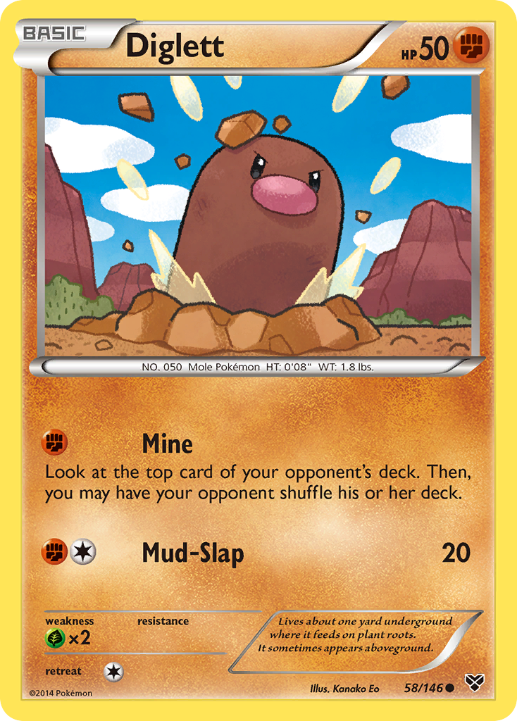 Diglett 058/146 Common