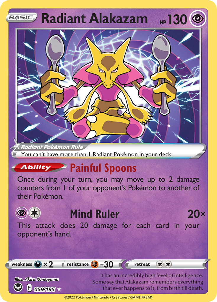 Radiant Alakazam 059/215 Radiant Rare