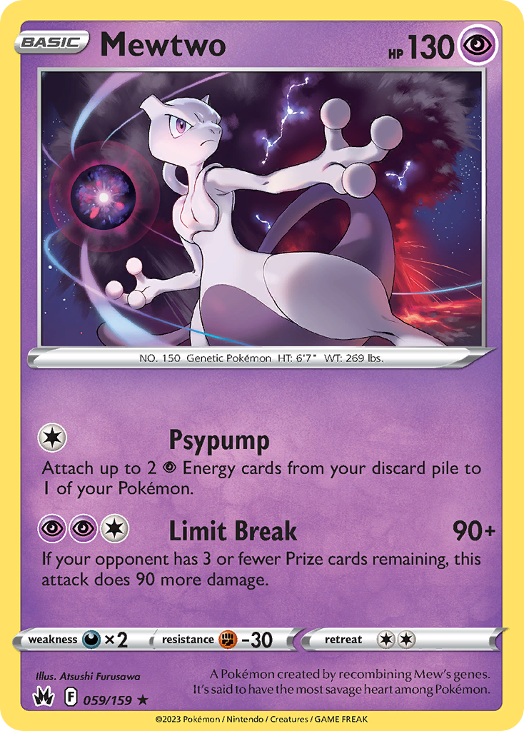Mewtwo 059/160 Rare Holo