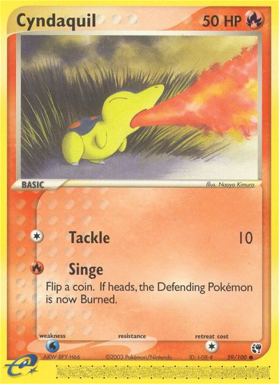 Cyndaquil 059/100 Common