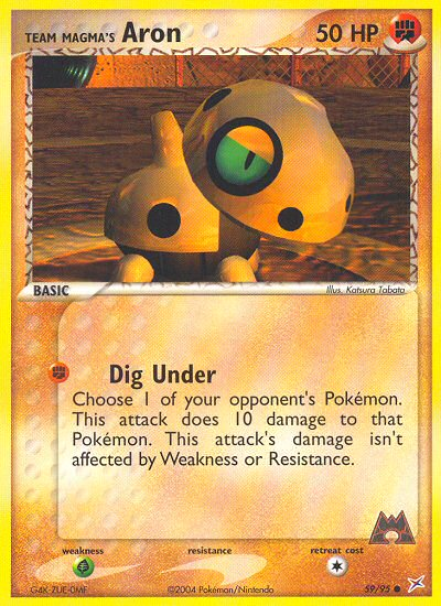 Team Magma's Aron 059/97 Common