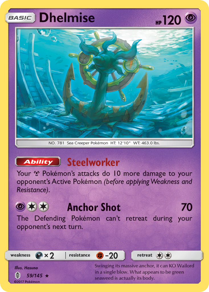 Dhelmise 059/180 Rare Holo