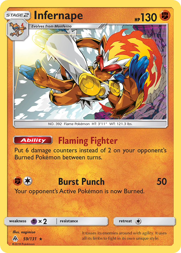 Infernape 059/150 Rare Holo