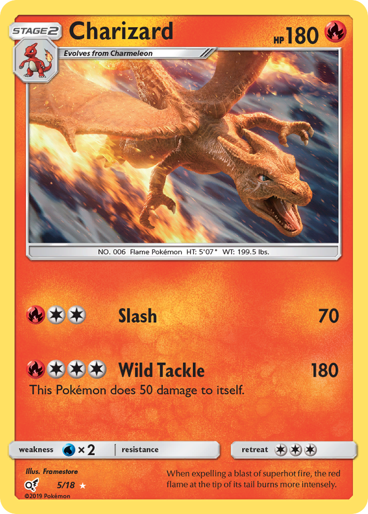 Charizard 005/18 Rare Ultra