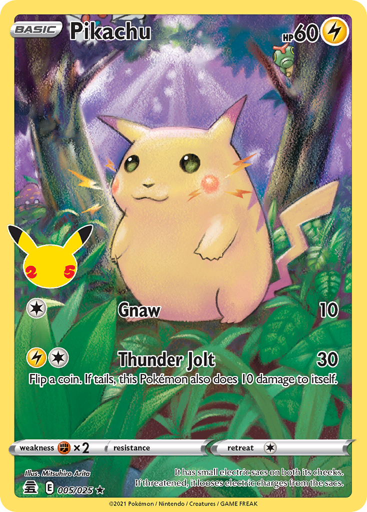 Pikachu 005/25 Rare Holo