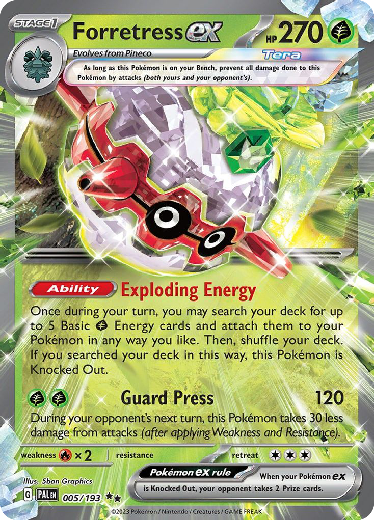 Forretress ex 005/279 Double Rare
