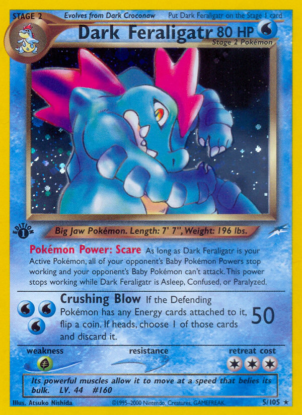 Dark Feraligatr 005/113 Rare Holo