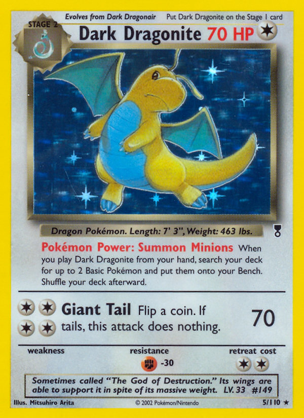 Dark Dragonite 005/110 Rare Holo