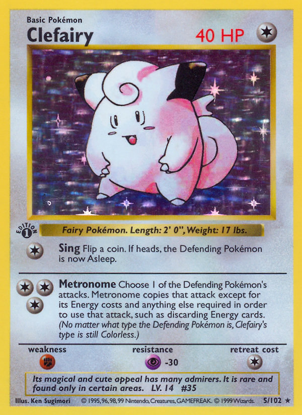 Clefairy 005/102 Rare Holo