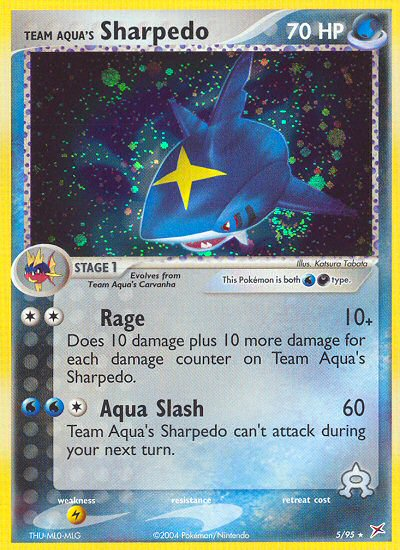 Team Aqua's Sharpedo 005/97 Rare Holo