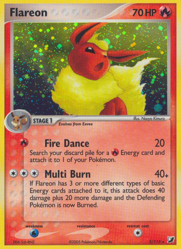 Flareon 005/145 Rare Holo