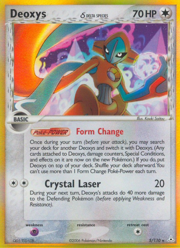 Deoxys δ 005/111 Rare Holo