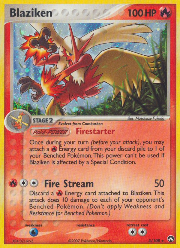 Blaziken 005/108 Rare Holo