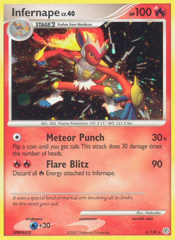 Infernape 005/130 Rare Holo