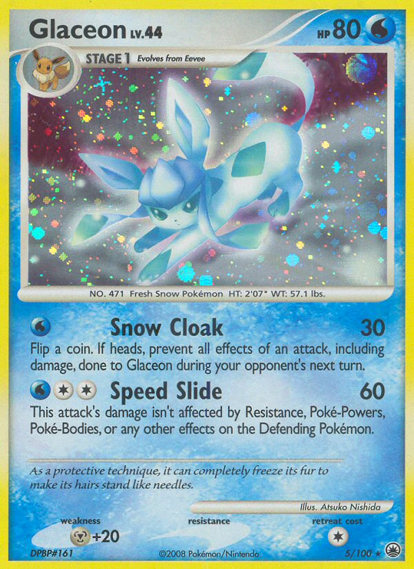 Glaceon 005/100 Rare Holo