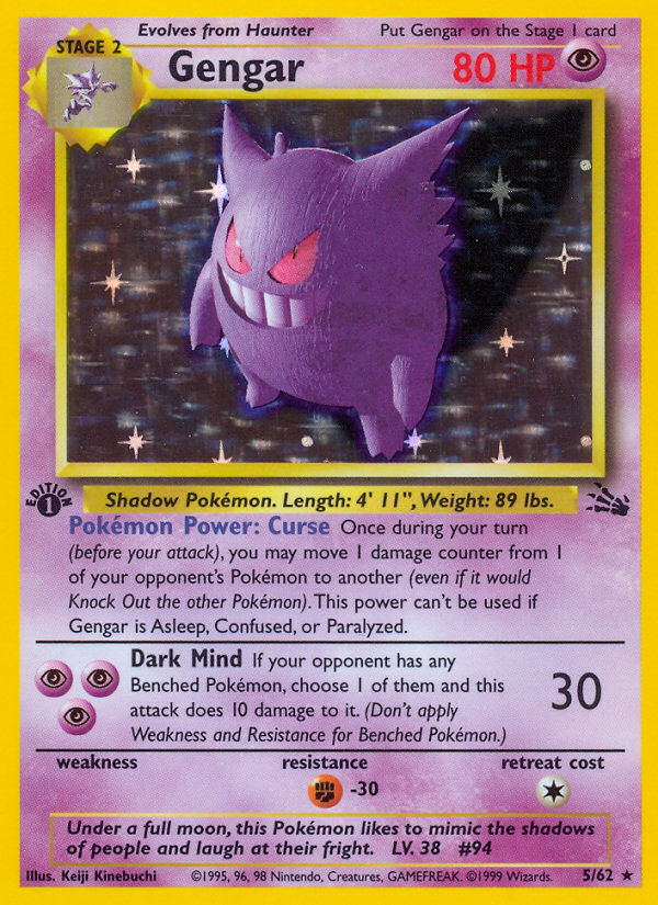 Gengar 005/62 Rare Holo