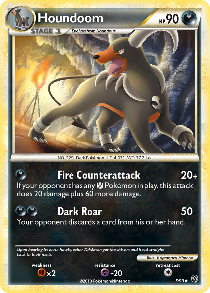 Houndoom 005/91 Rare Holo
