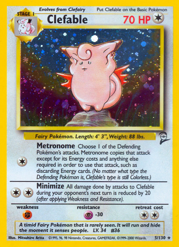 Clefable 005/130 Rare Holo