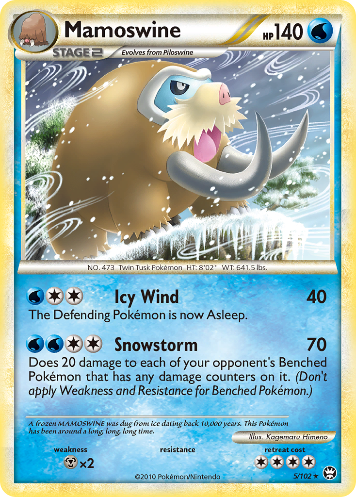 Mamoswine 005/103 Rare Holo