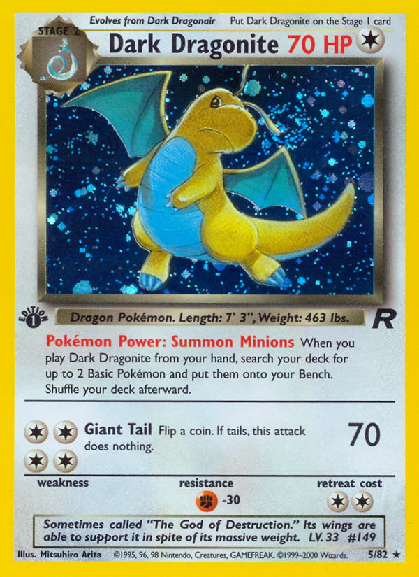 Dark Dragonite 005/83 Rare Holo