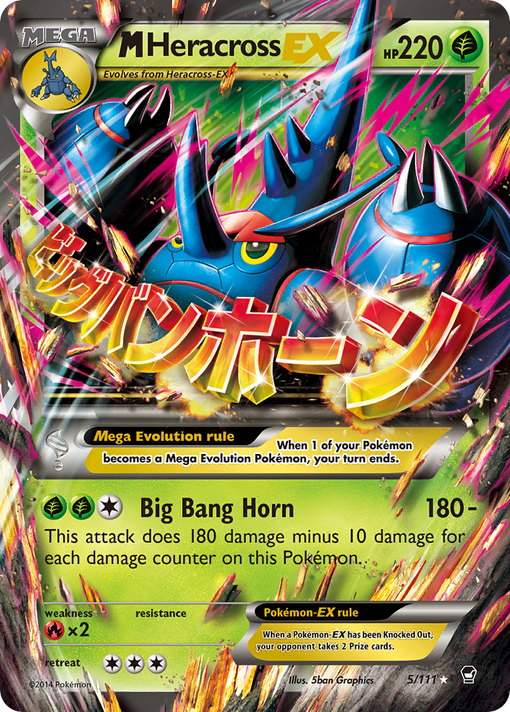 M Heracross-EX 005/114 Rare Holo EX