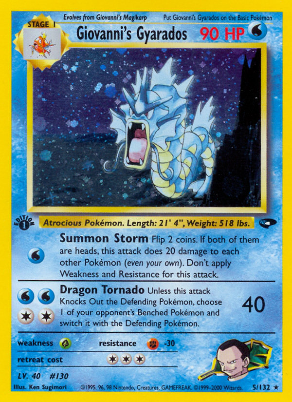 Giovanni's Gyarados 005/132 Rare Holo
