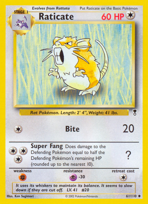 Raticate 061/110 Uncommon
