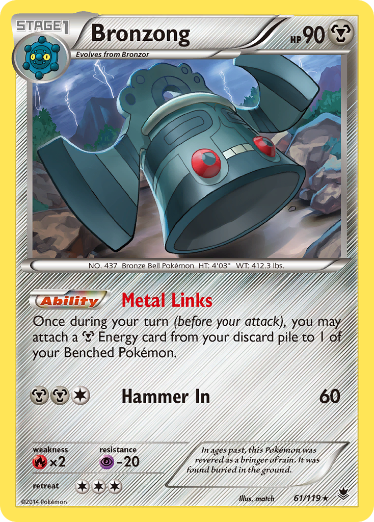 Bronzong 061/124 Rare
