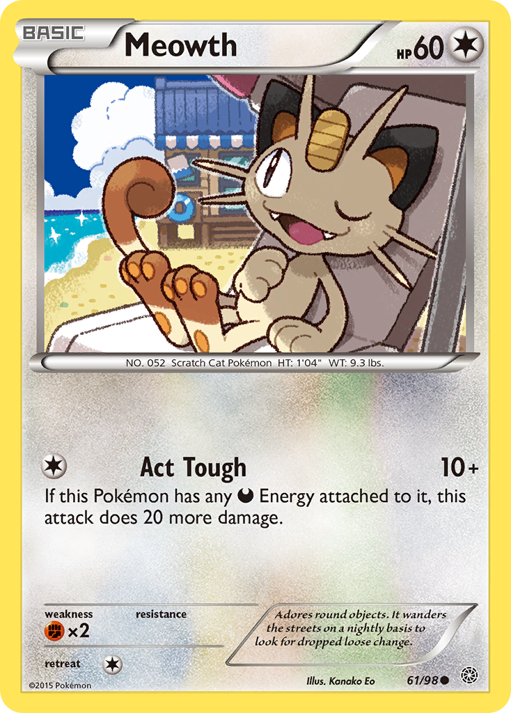 Meowth 061/100 Common