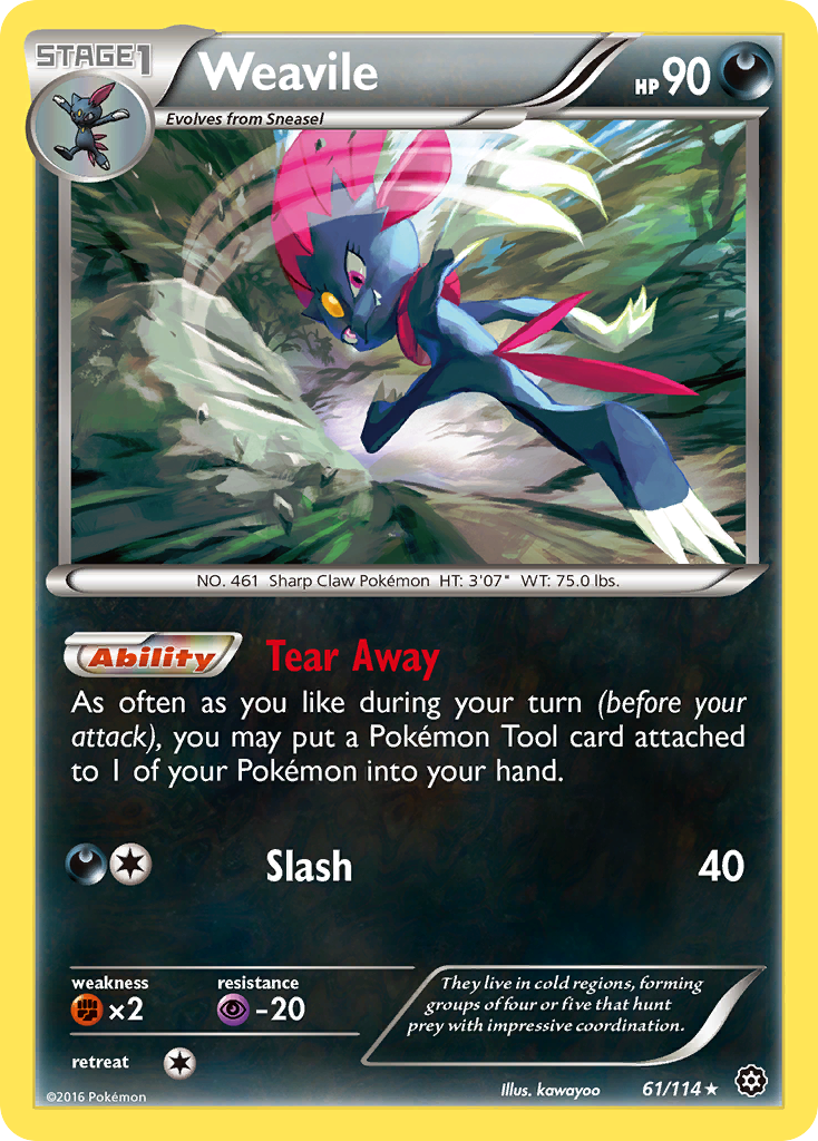 Weavile 061/116 Rare