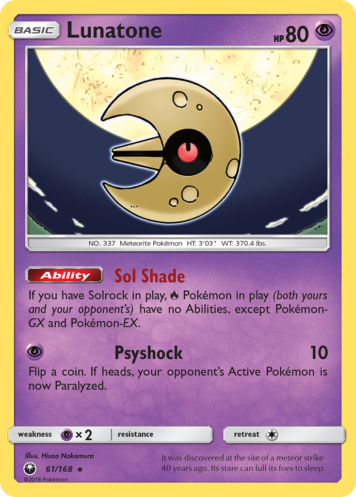 Lunatone 061/187 Rare Holo