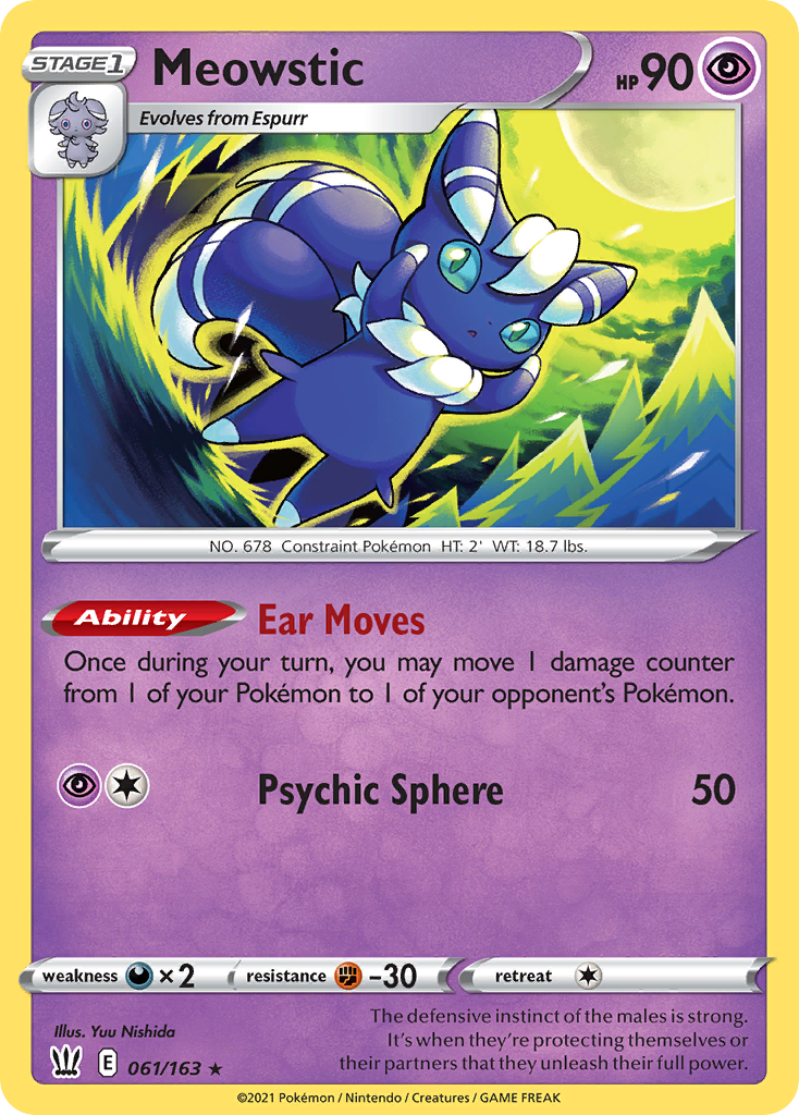 Meowstic 061/183 Rare Holo