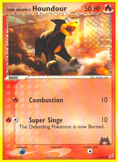 Team Magma's Houndour 062/97 Common