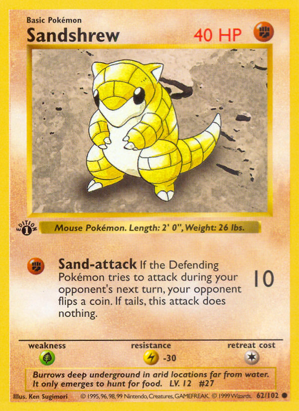 Sandshrew 062/102 Common