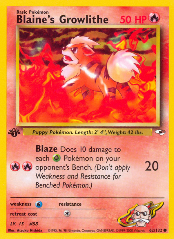 Blaine's Growlithe 062/132 Common