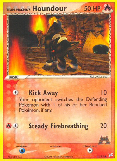 Team Magma's Houndour 063/97 Common
