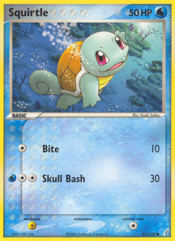 Squirtle 063/100 Common
