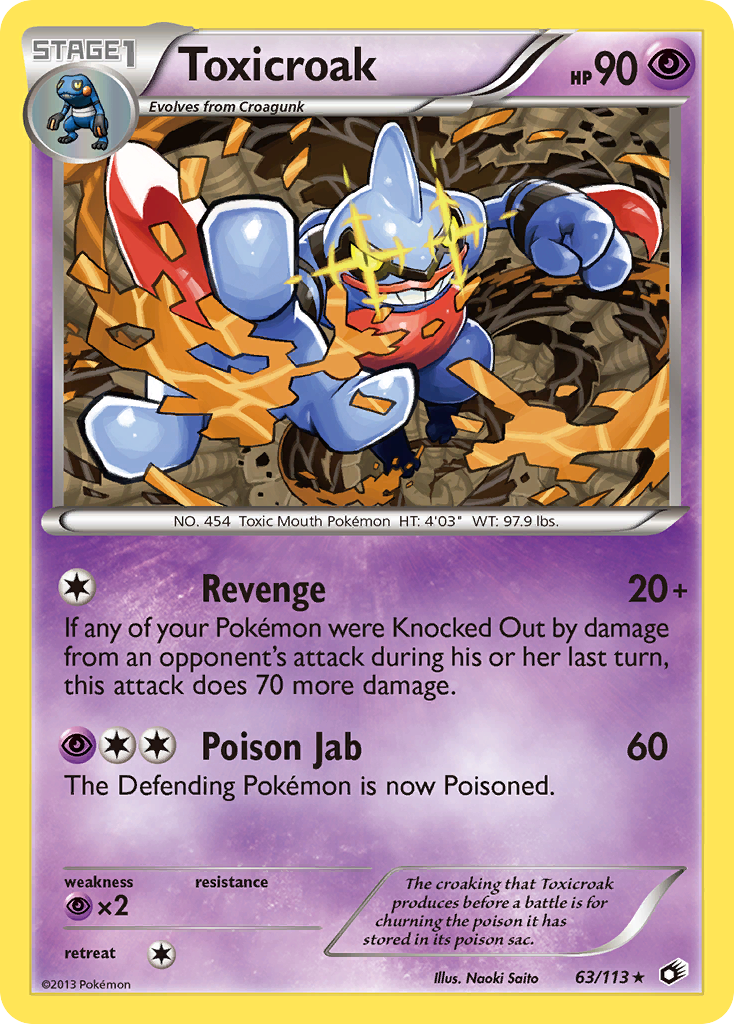 Toxicroak 063/140 Rare