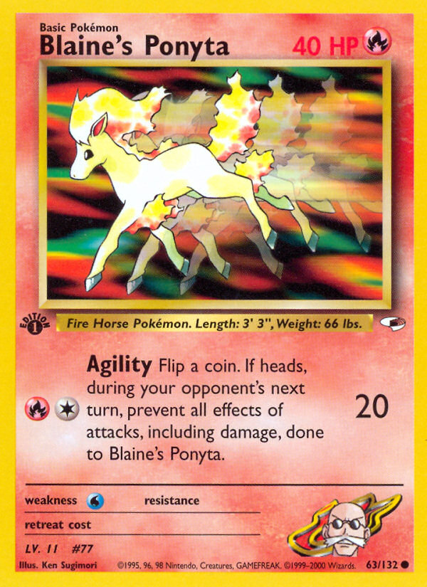 Blaine's Ponyta 063/132 Common