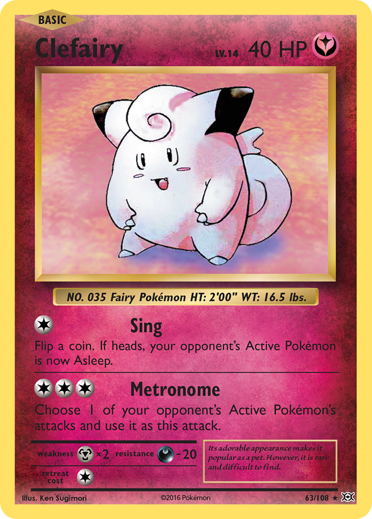 Clefairy 063/113 Rare Holo