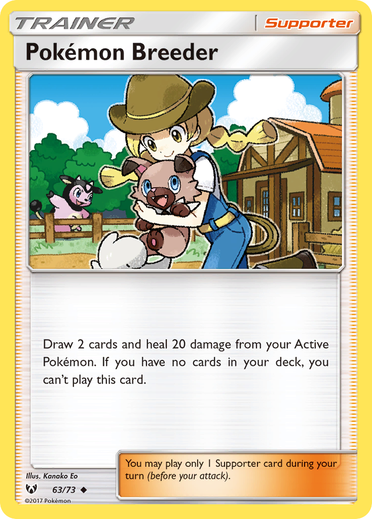 Pokémon Breeder 063/81 Uncommon